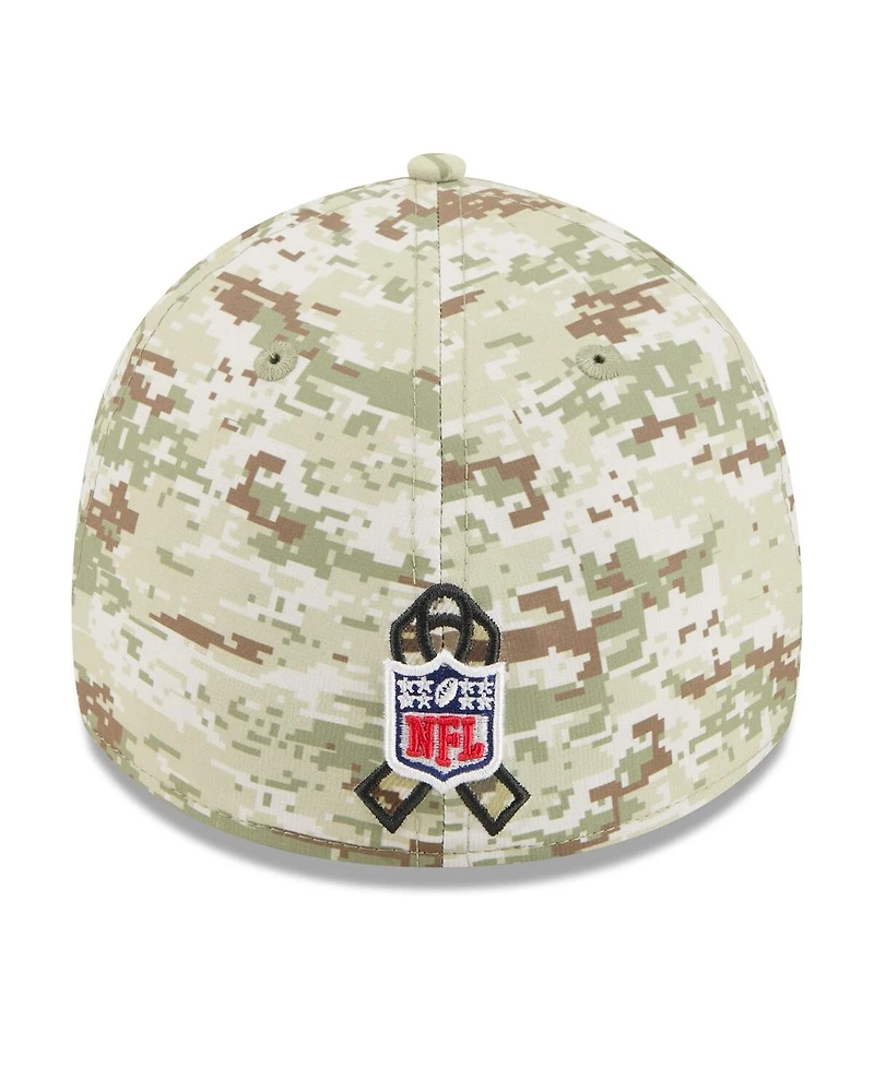 New Era Men's Camo/Dark Green Tennessee Titans 2025 Salute to Service 39THIRTY Flex Hat