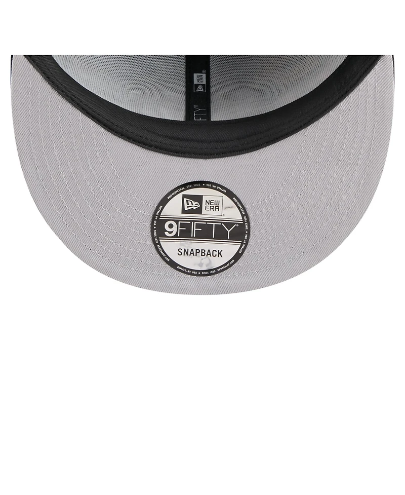 New Era Men's Black Original 6 Allover Logos 9FIFTY Snapback Hat