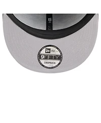 New Era Men's Black Original 6 Allover Logos 9FIFTY Snapback Hat