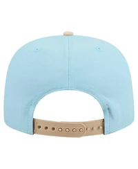 New Era Men's Light Blue/Light Beige Atlanta Braves Color Pack A-Frame 9FIFTY Snapback Hat