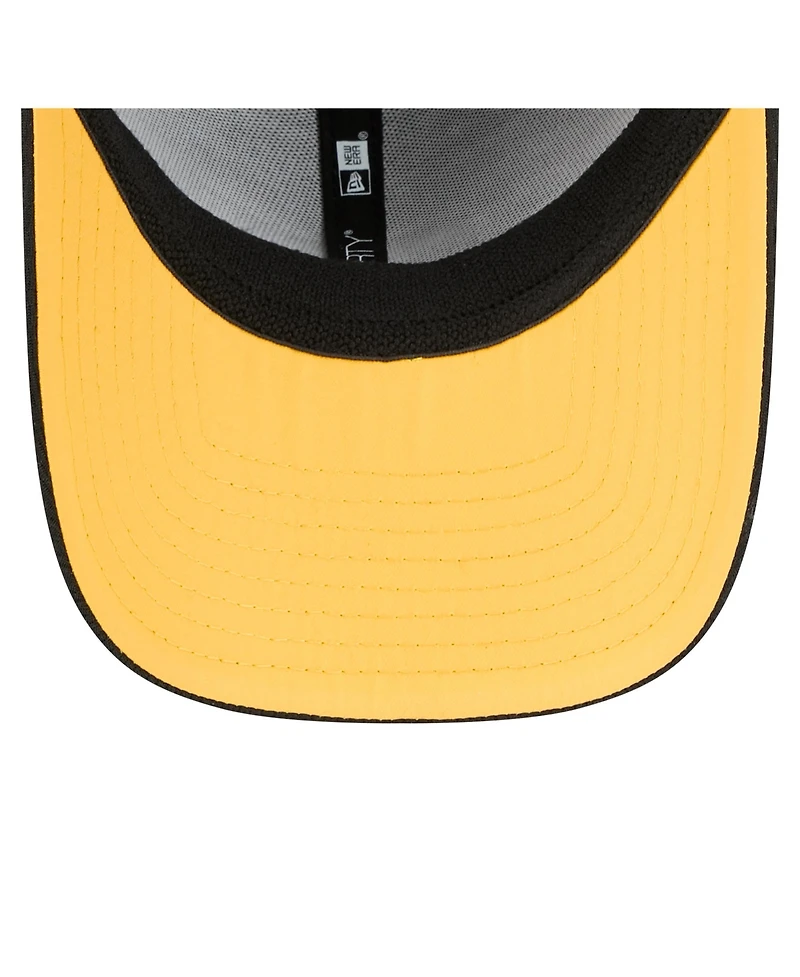 New Era Men's Black Pittsburgh Steelers Scoreboard 39THIRTY Flex Hat