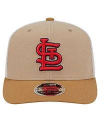New Era Men's Stone/White St. Louis Cardinals 9SEVENTY Trucker Adjustable Hat