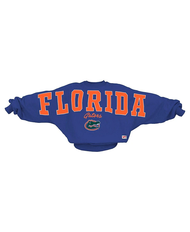 Pressbox Women's Royal Florida Gators Flannigan Oversized Dolman Pullover Sweatshirt