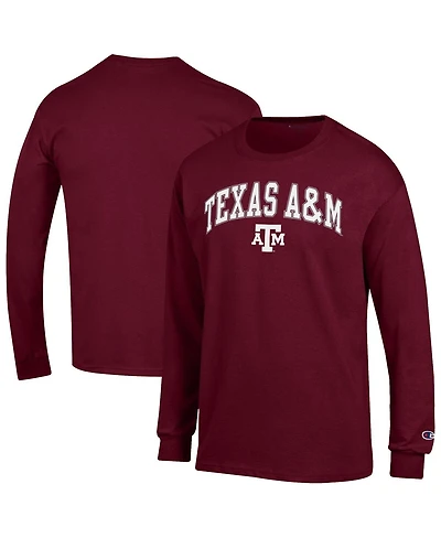 Champion Men's Maroon Texas A M Aggies Arch Over Logo Long Sleeve T-Shirt