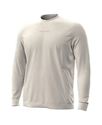 Under Armour Men's Cream Notre Dame Fighting Irish Sideline Meridian Cold Weather Sweatshirt