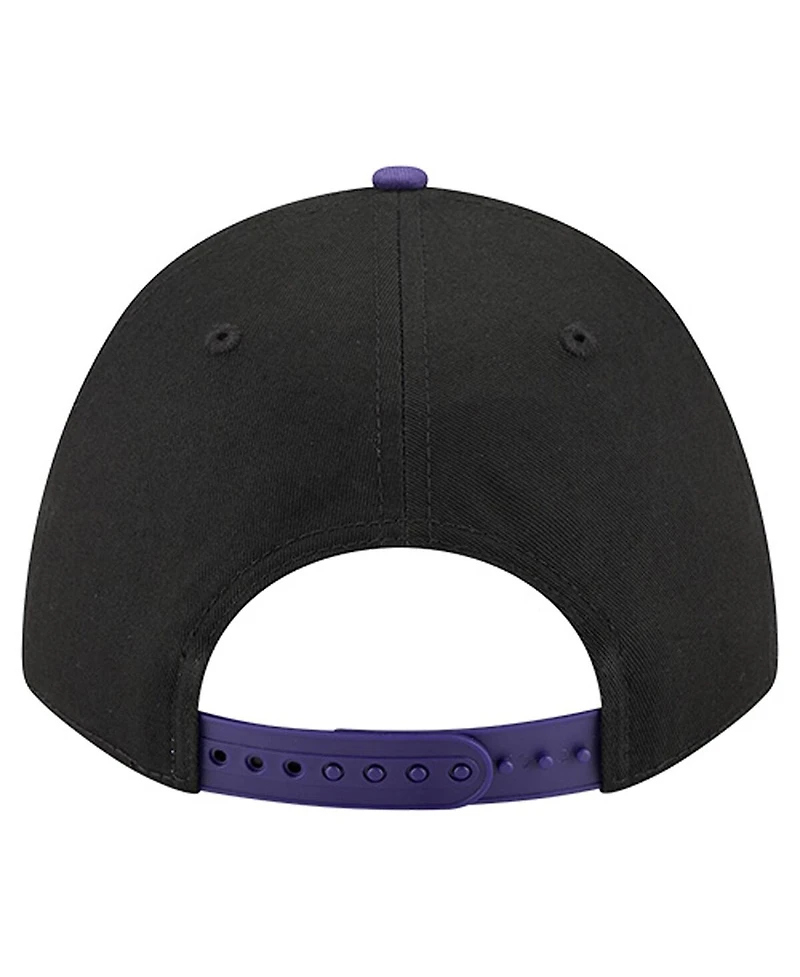 New Era Men's Black Baltimore Ravens Arch 9FORTY A-Frame Adjustable Hat