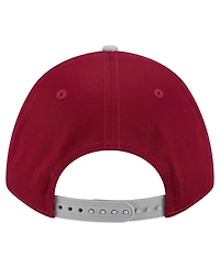 New Era Men's Cardinal/Gray Arkansas Razorbacks Arch Two-Tone Rope 9FORTY A-Frame M-Crown Adjustable Hat