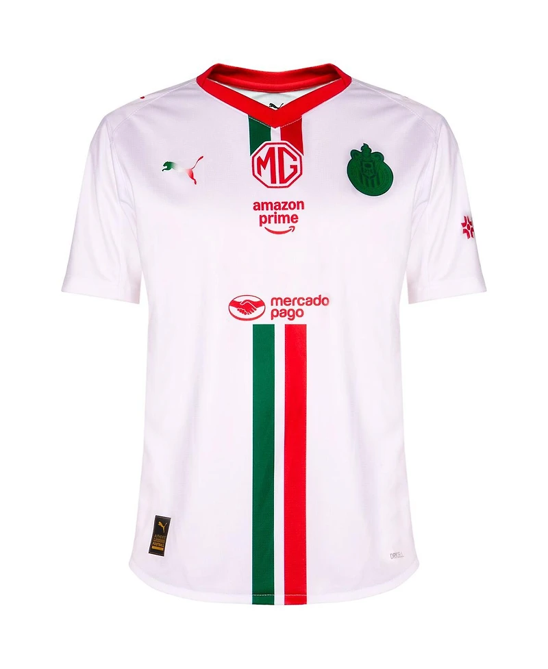 Puma Big Boys and Girls White Chivas 2025/26 Away Replica Jersey