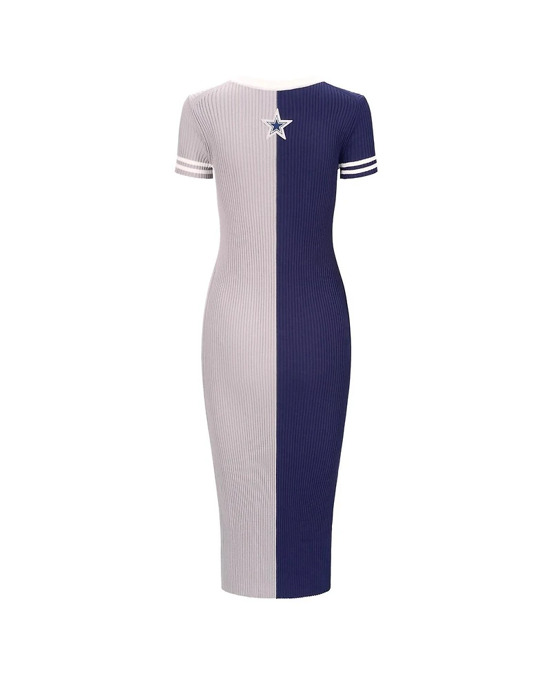 Staud Women's Navy/Silver Dallas Cowboys Colleen Dress