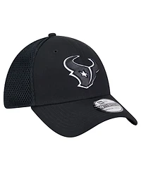 New Era Men's Black Houston Texans Main Neo 39THIRTY Flex Hat