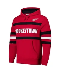 Mitchell & Ness Men's Red Detroit Red Wings Head Coach Slogan Pullover Hoodie