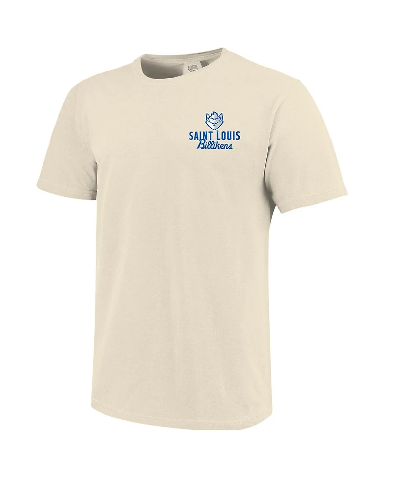 Image One Men's Cream Saint Louis Billikens Comfort Colors Mascot Overlay T-Shirt