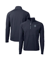 Cutter & Buck Men's Navy Penn State Nittany Lions Adapt Eco Knit Hybrid Full-Zip Logo Jacket