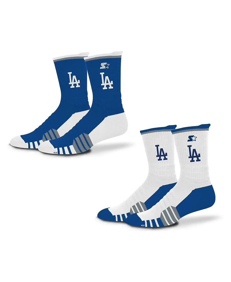 Starter Men's and Women's 2-Pack Royal/White Los Angeles Dodgers Breakaway Crew Sock