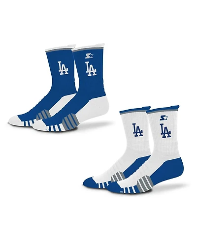 Starter Men's and Women's 2-Pack Royal/White Los Angeles Dodgers Breakaway Crew Sock