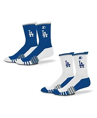 Starter Men's and Women's 2-Pack Royal/White Los Angeles Dodgers Breakaway Crew Sock
