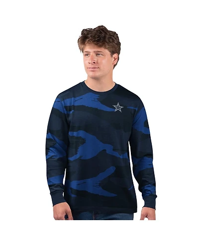 Starter Men's Navy Dallas Cowboys Thursday Night Gridiron Long Sleeve T-Shirt