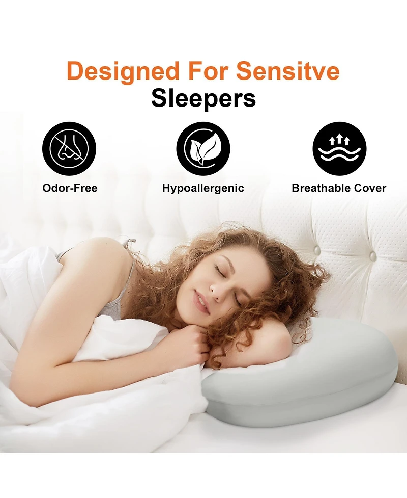 Sugift Memory Foam Sleep Pillow Orthopedic Contour Cervical Neck Support