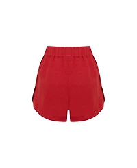 Labeca London Women's Capri Linen Shorts
