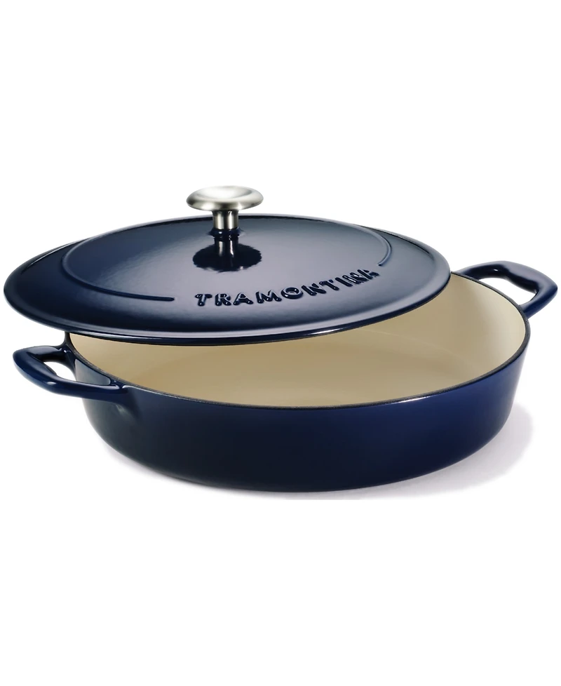 Tramontina Bestow 4-Quart Cast Iron Enameled Braiser with Lid