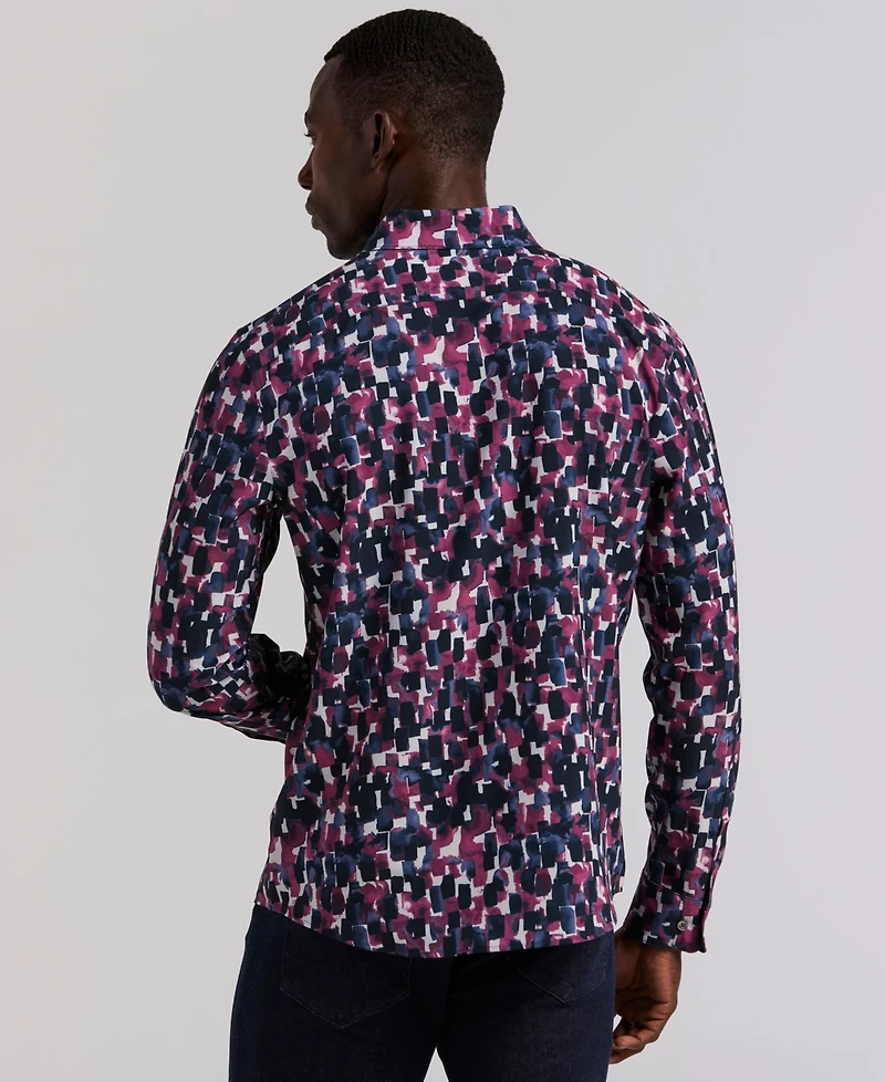 Perry Ellis Men's Long Sleeve Slim Fit Shirt