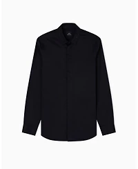 A|X Armani Exchange Men's Night Lab Satin Woven Shirt