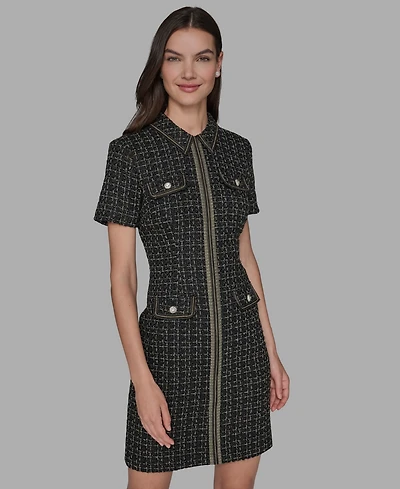 Karl Lagerfeld Paris Women's Collared Dress