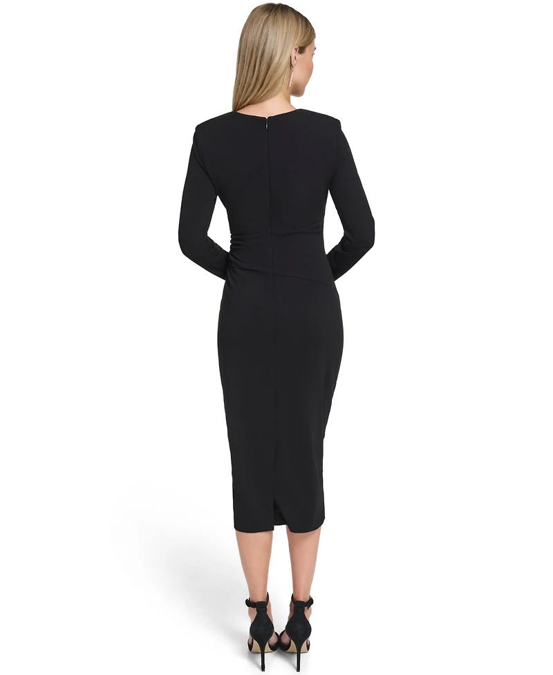 Calvin Klein Women's Long Sleeve Midi Dress