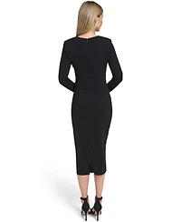 Calvin Klein Women's Long Sleeve Midi Dress