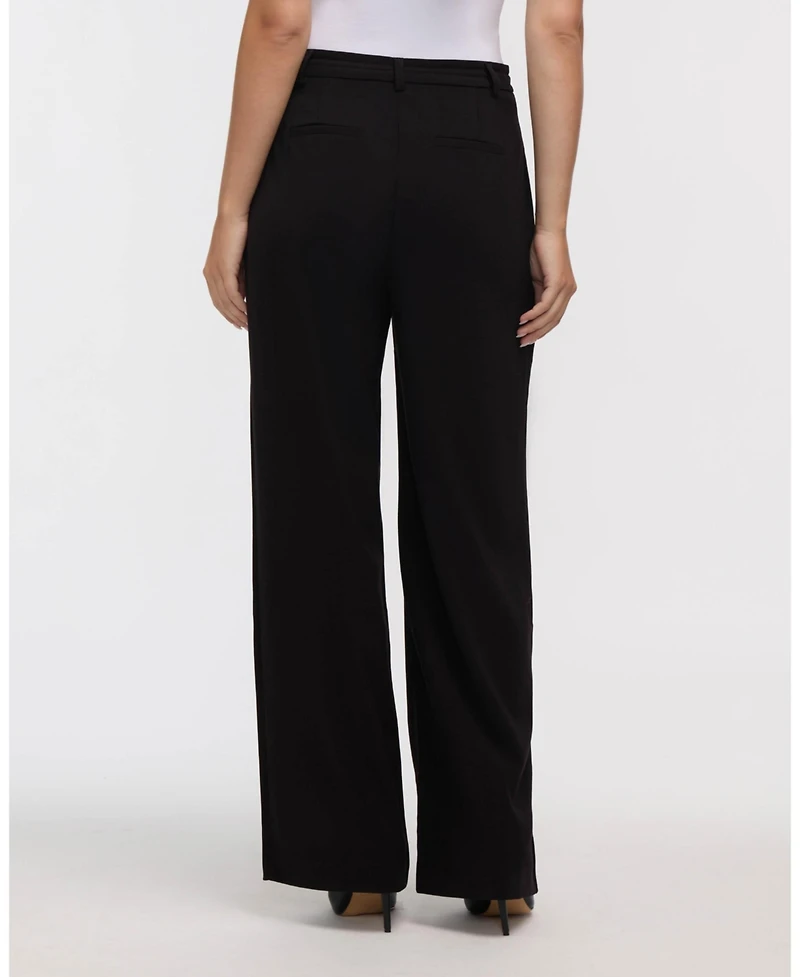 Ellen Tracy Women's Pleated Wide Leg Pant