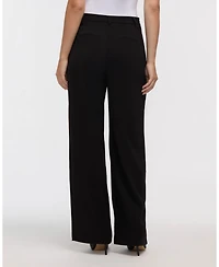 Ellen Tracy Women's Pleated Wide Leg Pant