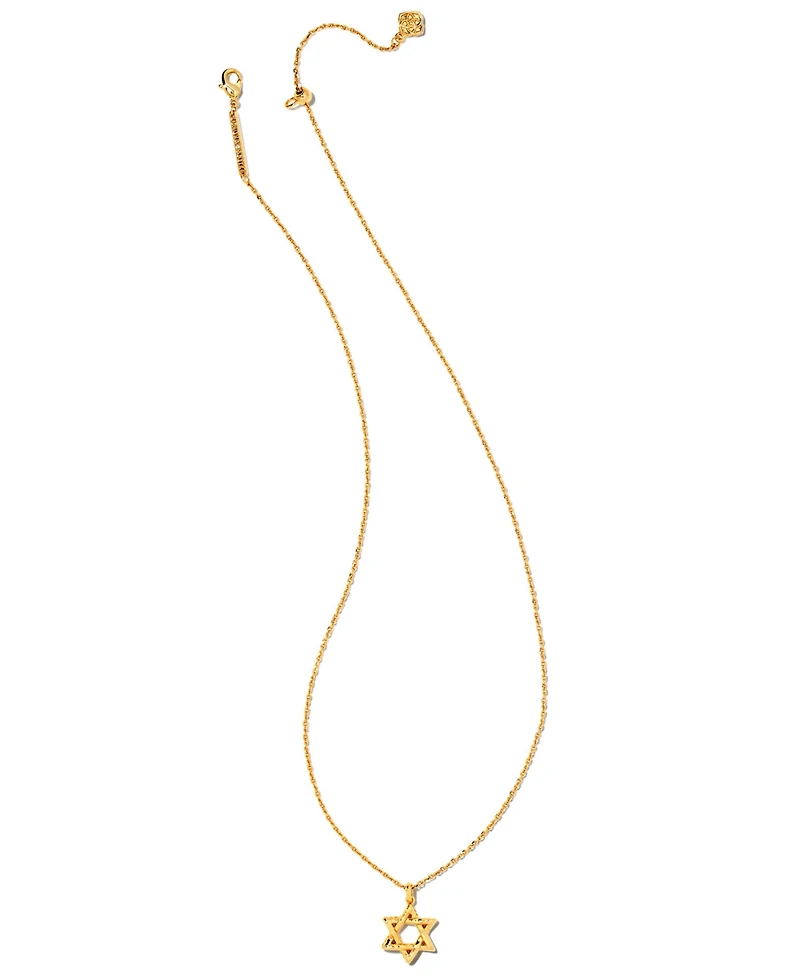 Kendra Scott 14K Gold Plated Over Brass Star of David Pendant Necklace