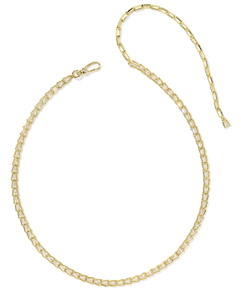 Kendra Scott Cubic Zirconia 14K Gold Plated Over Brass Bella Tennis Necklace