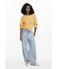 Desigual Women's Embroidered knit sweater