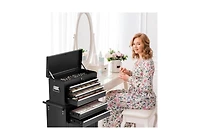 Aecojoy Rolling Tool Chest with Wheels and 8 Drawers, Detachable Metal Tool Box with Drawers