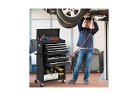 Aecojoy Rolling Tool Chest with Wheels and 8 Drawers, Detachable Metal Tool Box with Drawers