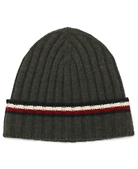 Tommy Hilfiger Men's 2-Piece Wide Rib Global Stripe Cuff Beanie and Scarf Set