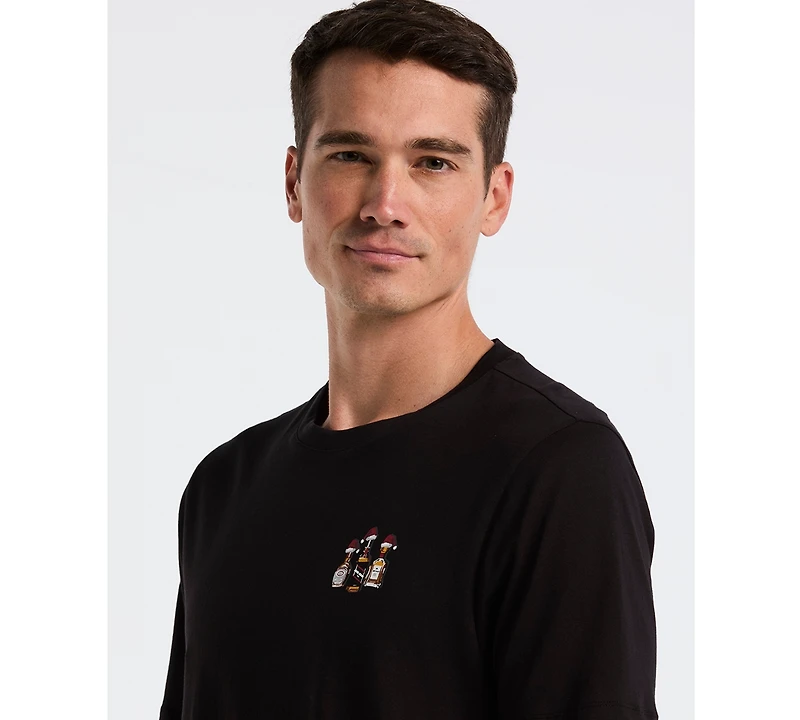 Perry Ellis Portfolio Men's Santa Crewneck T-Shirt