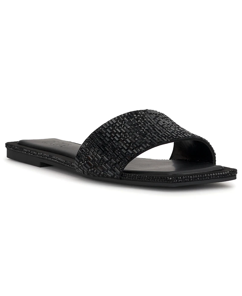 I.n.c. International Concepts Women's Yamille Square Toe Flat Sandals, Macy's Exclusive
