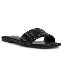 I.n.c. International Concepts Women's Yamille Square Toe Flat Sandals, Macy's Exclusive