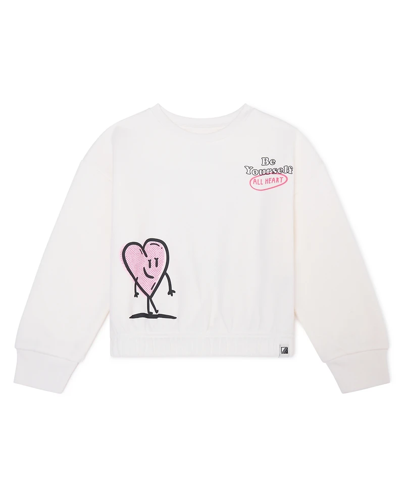 Color Lab Girls 2T-6X Crewneck Long Sleeve Sweatshirt