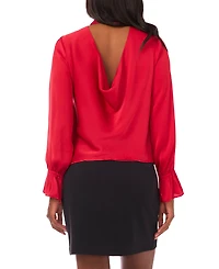 1.state Women's Open Back Long Sleeve Top