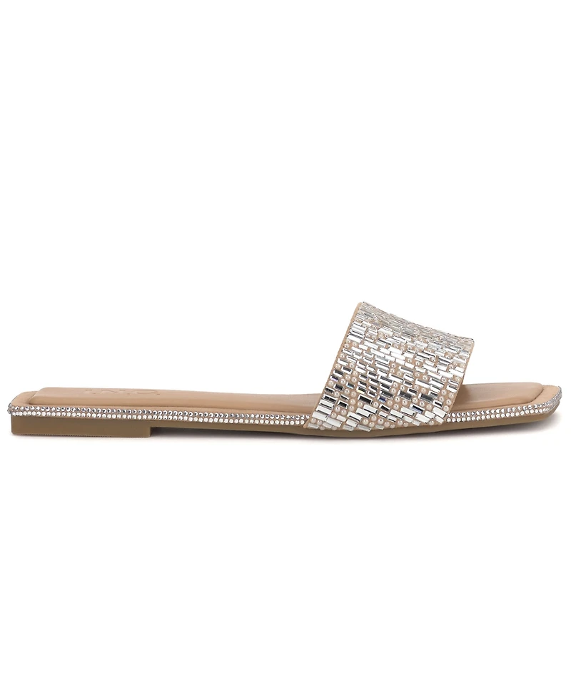 I.n.c. International Concepts Women's Yamille Square Toe Flat Sandals, Macy's Exclusive
