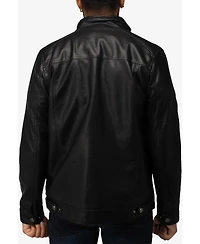 Xray Men's Utility Jacket With Faux Shearling Lining