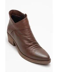 Forever & Always Shoes Rule Leather Chunky Boot (Women)