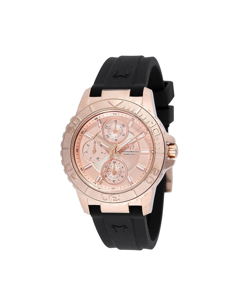 Technomarine Women's Tm-725015 Sea Quartz Rose Gold Dial Watch
