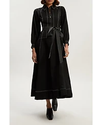 Karen Millen Women's Twill Maxi Dress