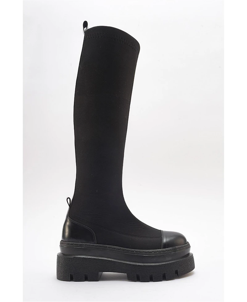 Prologue Shoes Celine Scuba Knee High Boot (Women)