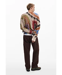 Desigual Men's Abstract paisley sweater
