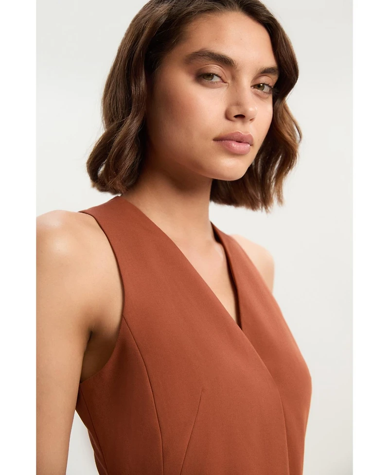 Karen Millen Women's Belted Pencil Maxi Dress